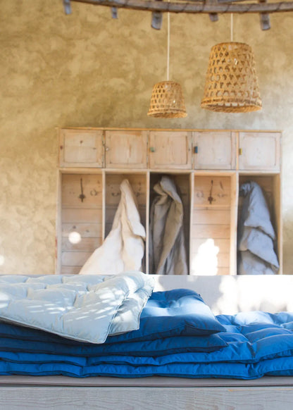Caresse Bleu de Nîmes Plaid