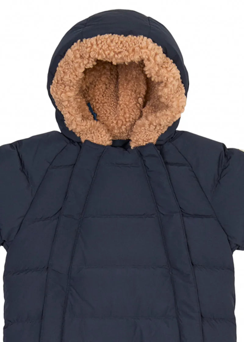 Soren baby snowsuit in dark blue