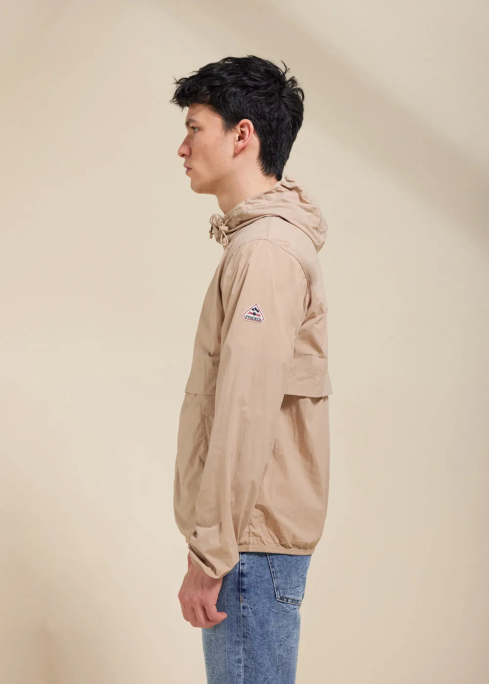 Ridge Cuban sand unisex hooded windbreaker