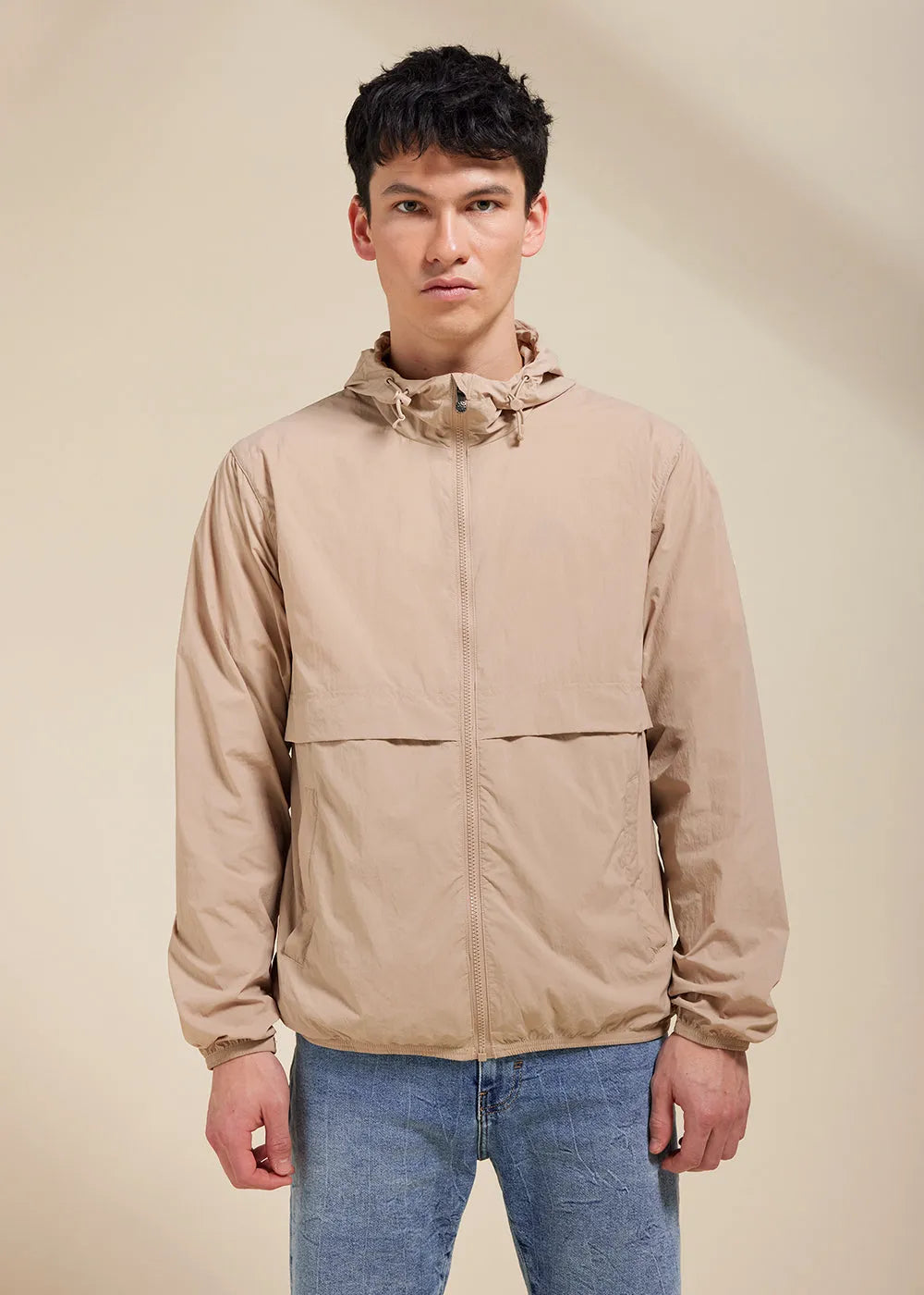 Ridge Cuban sand unisex hooded windbreaker