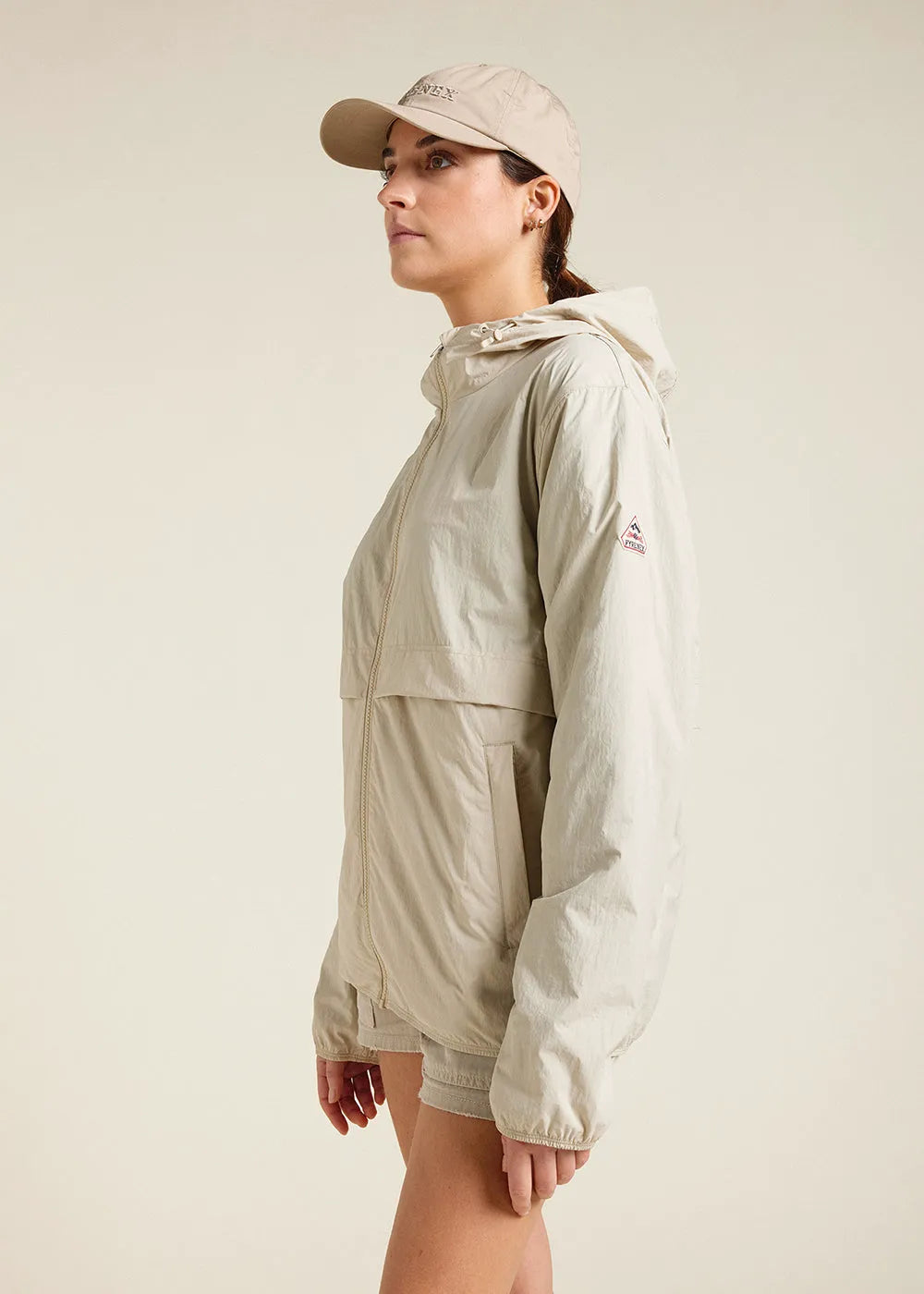 Unisex hooded windbreaker Ridge Oyster gray
