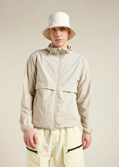 Unisex hooded windbreaker Ridge Oyster gray