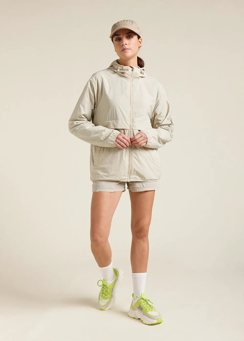 Unisex hooded windbreaker Ridge Oyster gray