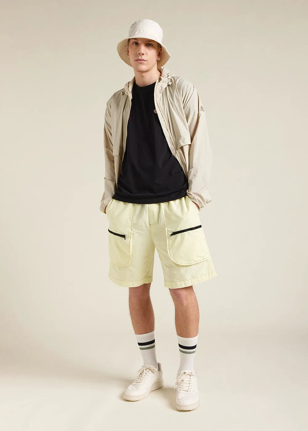 Unisex hooded windbreaker Ridge Oyster gray