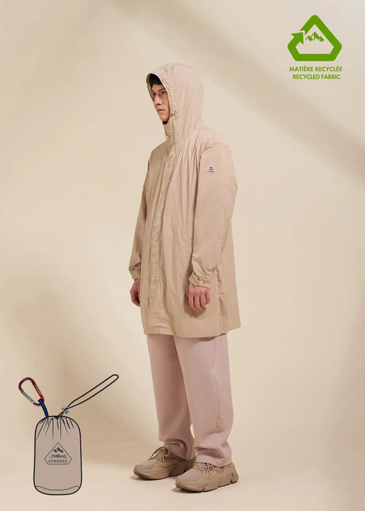 Torrent Cuban sand unisex long hooded windbreaker