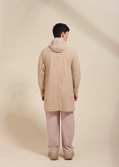 Torrent Cuban sand unisex long hooded windbreaker