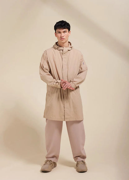 Torrent Cuban sand unisex long hooded windbreaker