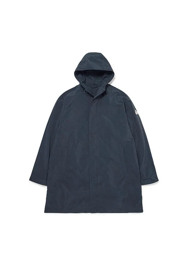 Long hooded unisex windbreaker Torrent Deep ink