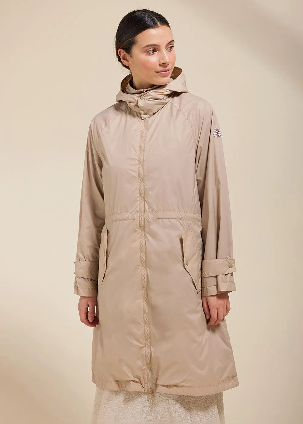 Ariane Cuban sand long windbreaker