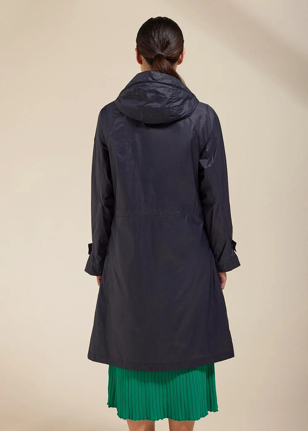 Ariane Deep ink long windbreaker