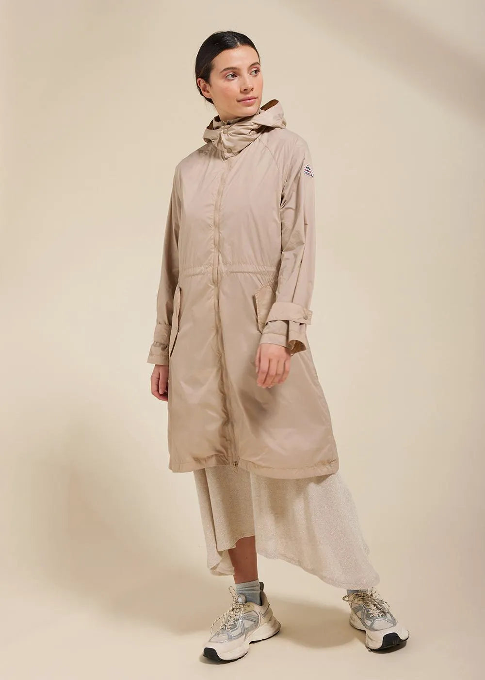 Ariane Cuban sand long windbreaker