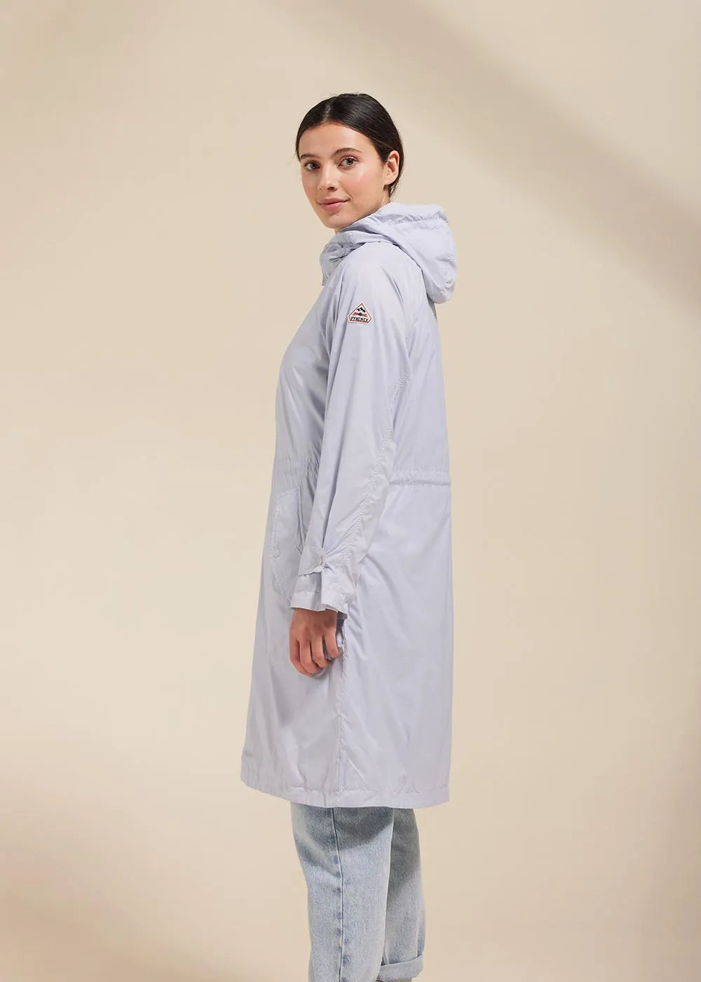 Ariane Arctic ice long windbreaker