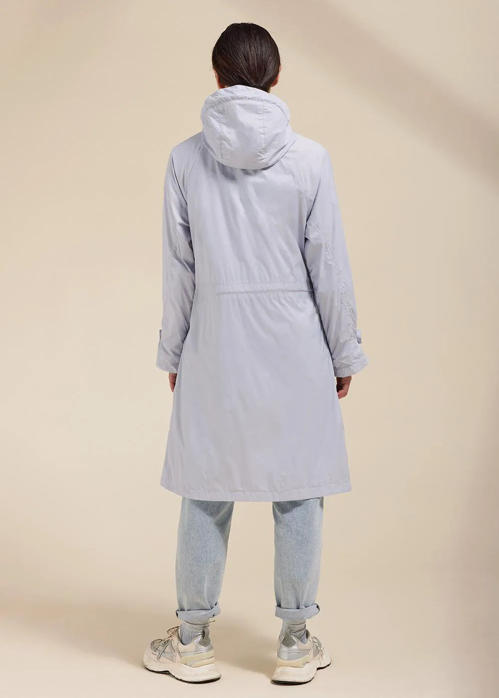 Ariane Arctic ice long windbreaker