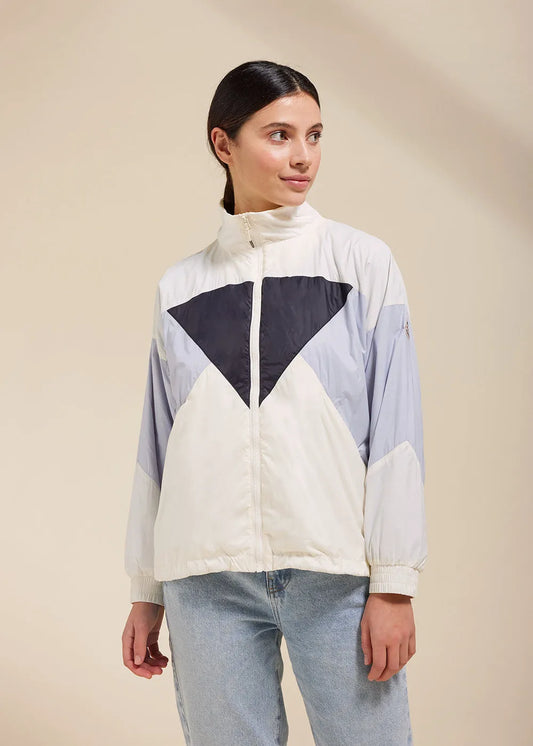 Erine Multi white alyssum women's windbreaker