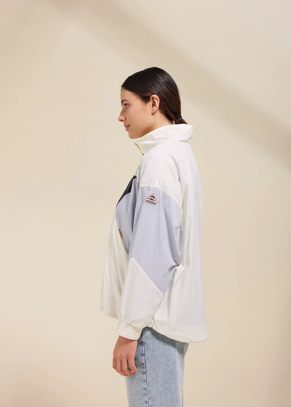 Erine Multi white alyssum women's windbreaker