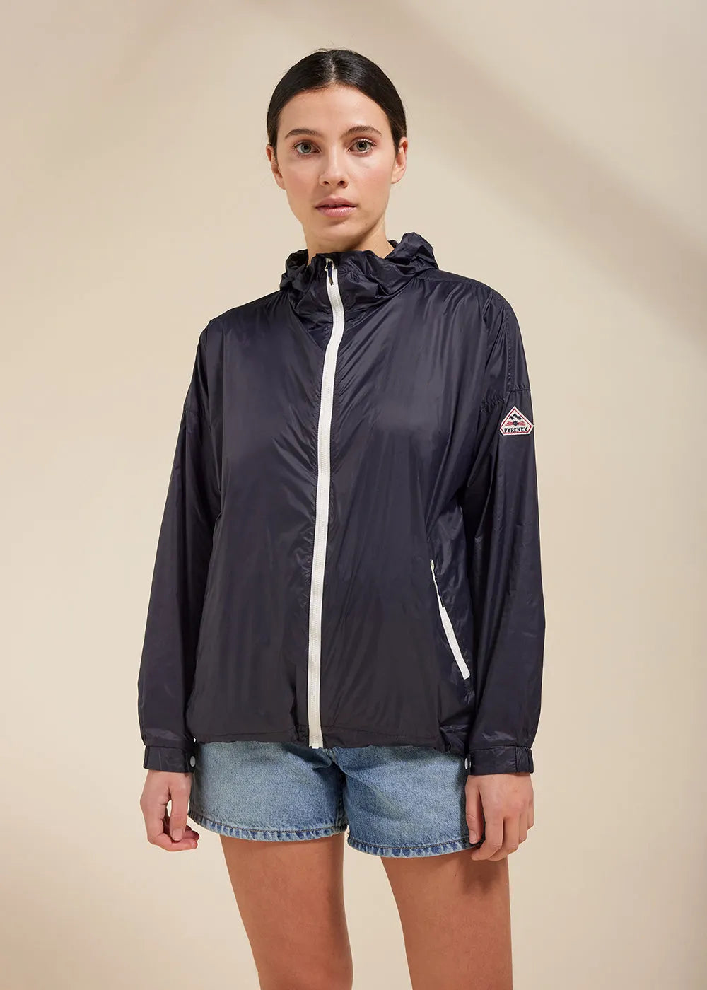 Zinnia Deep ink women's windbreaker