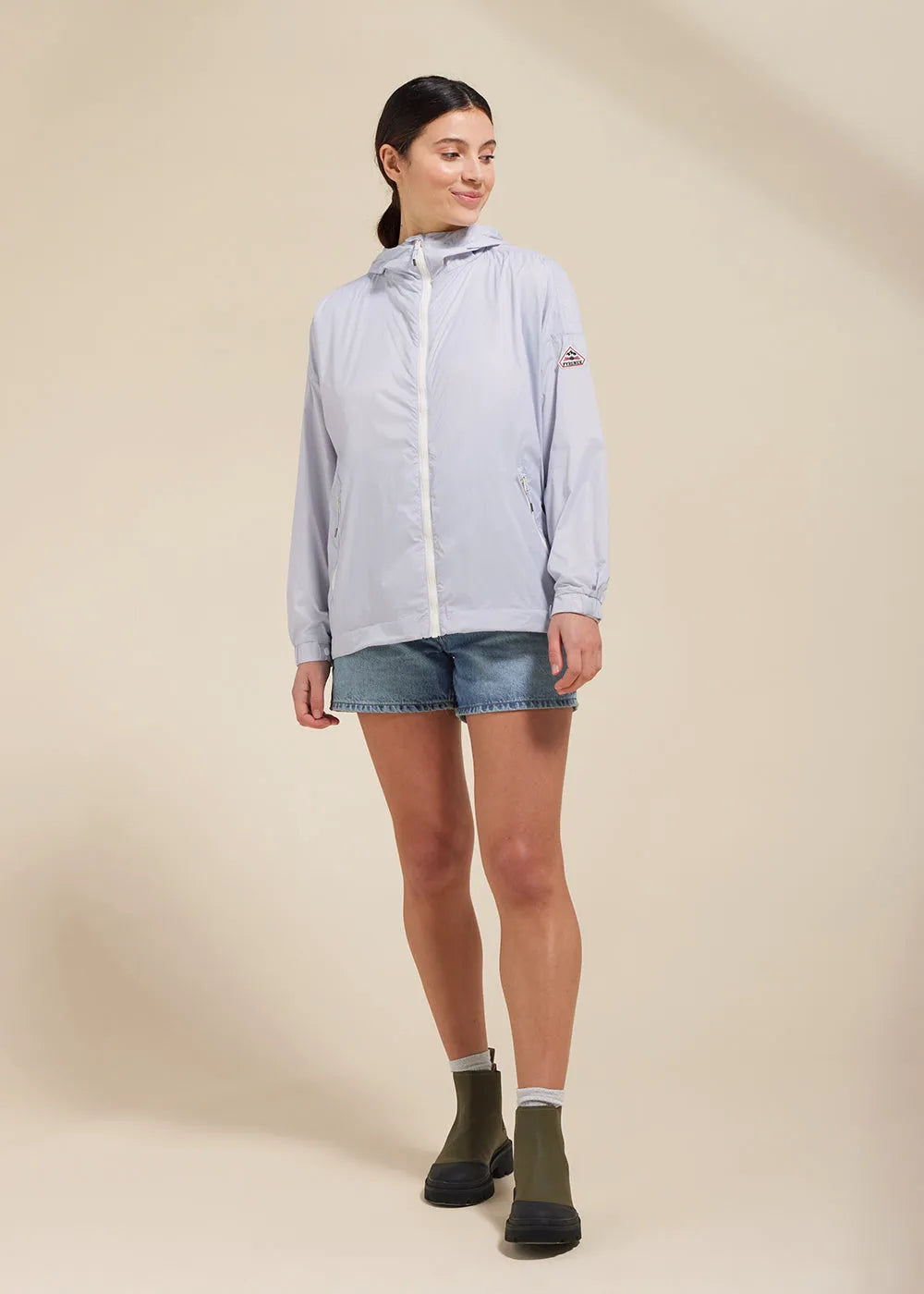 Women's windbreaker Zinnia Arctic ice