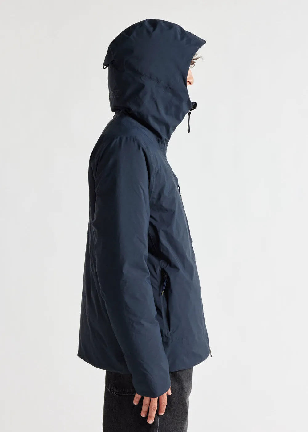 Pyrenex men's waterproof parka jacket Gravity in natural down Deep ink