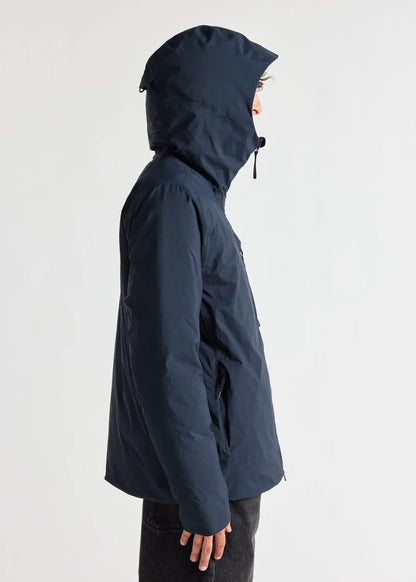 Pyrenex men's waterproof parka jacket Gravity in natural down Deep ink