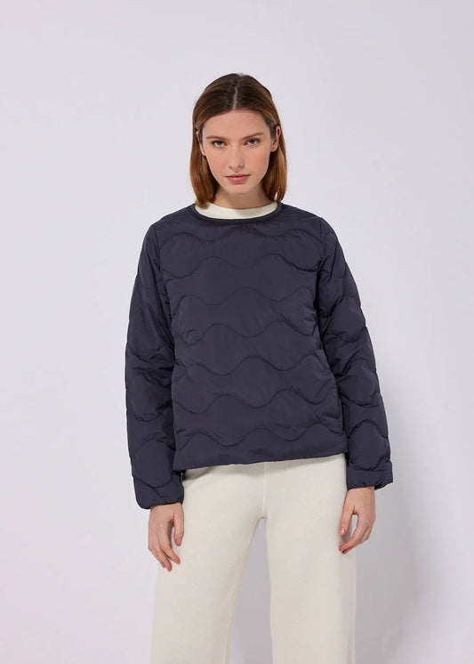 Frida quilted sweatshirt Crepuscule
