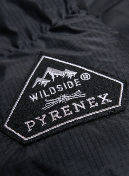 Unisex Shift Hooded Ripstop Pyrenex x Wildside black down jacket